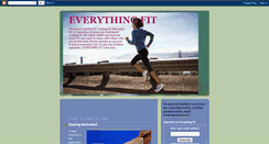 Desktop Screenshot of everythingfit.blogspot.com