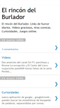 Mobile Screenshot of elrincondelburlador.blogspot.com