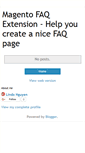 Mobile Screenshot of magentofaqextension.blogspot.com