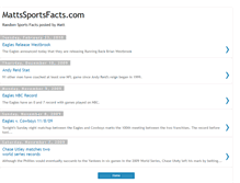 Tablet Screenshot of mattssportsfacts.blogspot.com