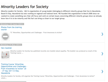 Tablet Screenshot of minorityleadersforsociety.blogspot.com