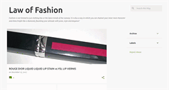 Desktop Screenshot of fashionslaw.blogspot.com