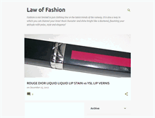 Tablet Screenshot of fashionslaw.blogspot.com