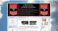 Desktop Screenshot of dare2dreamadventure.blogspot.com