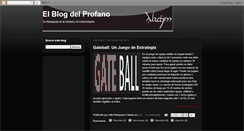 Desktop Screenshot of elblogdelprofano.blogspot.com