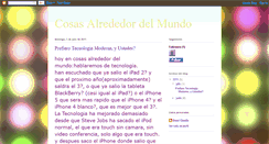 Desktop Screenshot of cosasalrededordelmundo.blogspot.com