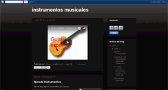 Desktop Screenshot of instrumentosmusicales96.blogspot.com