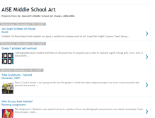 Tablet Screenshot of aisemiddleschoolart.blogspot.com