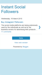 Mobile Screenshot of instantsocialfollowers.blogspot.com