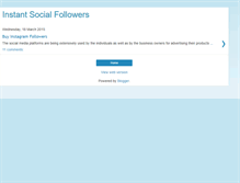 Tablet Screenshot of instantsocialfollowers.blogspot.com