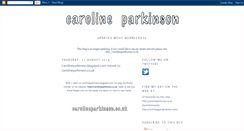 Desktop Screenshot of carolineparkinson.blogspot.com
