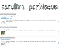 Tablet Screenshot of carolineparkinson.blogspot.com