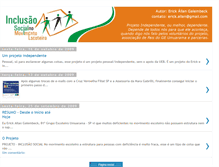 Tablet Screenshot of inclusaosocialme.blogspot.com