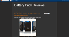 Desktop Screenshot of batterypackreviews.blogspot.com