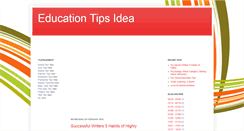 Desktop Screenshot of educationtips007.blogspot.com
