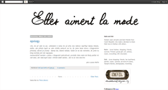 Desktop Screenshot of ellesaimentlamode.blogspot.com