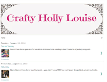 Tablet Screenshot of craftycraftyhollylouise.blogspot.com