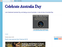 Tablet Screenshot of celebrateaustraliaday.blogspot.com
