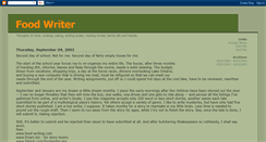 Desktop Screenshot of foodwriter.blogspot.com