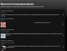 Tablet Screenshot of mauriciovivendoeaprendendo.blogspot.com