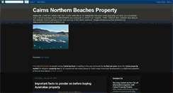 Desktop Screenshot of cairnsnorthernbeachesproperty.blogspot.com
