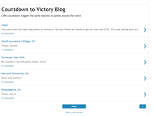 Tablet Screenshot of countdowntovictory.blogspot.com