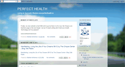 Desktop Screenshot of chopraperfecthealth.blogspot.com