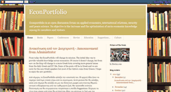 Desktop Screenshot of econportfolio.blogspot.com