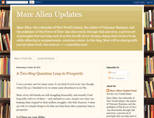 Tablet Screenshot of marcallenupdates.blogspot.com