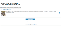 Tablet Screenshot of pequeavctividades.blogspot.com