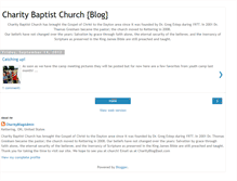 Tablet Screenshot of charitybaptistblog.blogspot.com