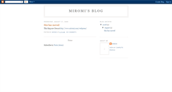Desktop Screenshot of miromi.blogspot.com