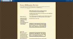 Desktop Screenshot of forex-millionaire.blogspot.com