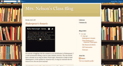 Desktop Screenshot of mrsnelsonsclassblog.blogspot.com