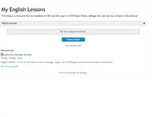 Tablet Screenshot of myenglishlessons-5-6.blogspot.com