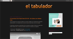 Desktop Screenshot of eltabulador.blogspot.com