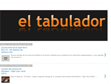 Tablet Screenshot of eltabulador.blogspot.com
