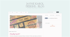 Desktop Screenshot of jaynekarol.blogspot.com