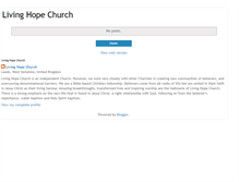 Tablet Screenshot of livinghopetv.blogspot.com