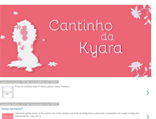 Tablet Screenshot of cantinhodakyara.blogspot.com