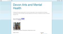 Desktop Screenshot of devonartsandmentalhealth.blogspot.com