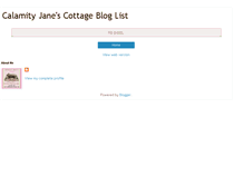 Tablet Screenshot of calamityjanescottagebloglist.blogspot.com