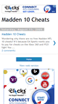 Mobile Screenshot of madden10cheats.blogspot.com