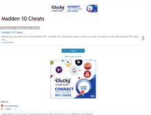 Tablet Screenshot of madden10cheats.blogspot.com