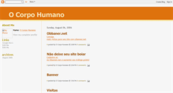 Desktop Screenshot of ocorpohumano.blogspot.com