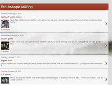 Tablet Screenshot of fireescapetalking.blogspot.com