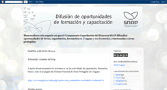 Desktop Screenshot of capacitacionproyectosnap.blogspot.com