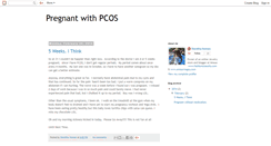 Desktop Screenshot of pregnancyandpcos.blogspot.com