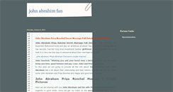 Desktop Screenshot of johnabrahimfan.blogspot.com