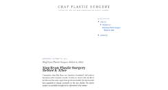 Desktop Screenshot of crapplasticsurgery.blogspot.com